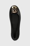 Кожаные балетки MINNIE TRAVEL BALLET Tory Burch, черный - фото 4