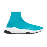 Кроссовки Balenciaga Wmns Speed Trainer Turquoise, синий - фото