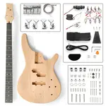 Электрогитара Glarry DIY GIB в стиле бас-гитары - фото