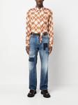 Dsquared2 distressed-effect patchwork jeans, синий - фото 2