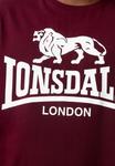 Рубашка LONSDALE KELSO, цвет Grey/Wine red - фото 3