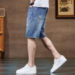 Джинсовые шорты мужские Jeep, синий - фото 8