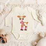 Водолазка с оленями в акварельной гамме The Juniper Shop, Natural - фото 2