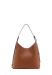 Сумка-шоппер Mango SHOPPER WITH BUCKLE, Brown - фото