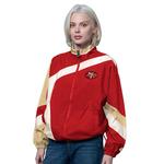 Ветровка женская scarlet/gold san francisco 49ers vintage 1st quarter full-zip Starter - фото