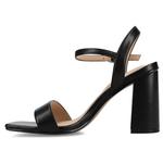 Туфли на блочном каблуке Tivona от Journee, black pu - фото 4