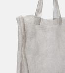 Сумка-шоппер Imogen Mini из сетки The Row, серебряный - фото 6