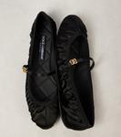 DG атласные балетки Dolce&Gabbana, Nero/Nero - фото 5