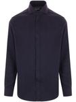 Brunello Cucinelli застегнутая рубашка, синий - фото