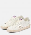 Кожаные кроссовки Super Star Golden Goose, White/Platinum/Grey - фото 4