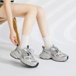 Кроссовки AGSDON Chunky Sneakers Women's Low-top, серебряный - фото 72