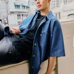 Levis Мужская синяя рубашка - фото 4