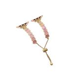 Браслет-браслет IBOANN совместим с Apple 49 мм, металлический корпус, розовое золото белый - фото 3