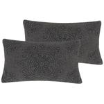 Декоративные подушка Beliani, 30x50 см, темно-серый - фото