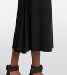 Юбка миди из шармеза Rick Owens, черный - фото 5