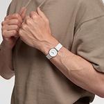 Унисекс белые часы 34 мм SS08K102 SWATCH - фото 7