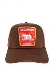 Кепка с нашивкой Dsquared2, коричневый - фото