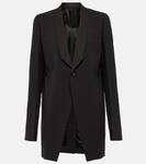 Блейзер Walrus Tux из девственной шерсти Rick Owens, черный - фото