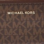 Michael Kors Jet Set Small Zip Around Leather Card Case Brown/Acorn One Size - фото 6