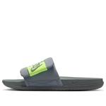 Шлепанцы Nike Offcourt Adjust Slides 'Cool Grey Volt' - фото