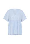 Блуза Saint Tropez SIGRIDSZ SS, Soft Chambray Shimmer Stripe/Blue - фото 5