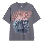 Футболка с рисунком из мультфильма badfive Li-Ning, серый - фото