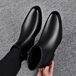 Черные мужские ботинки LUOMAIKE - фото 7