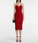 Платье-бюстье миди Thalia Galvan, красный - фото 2