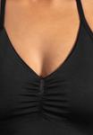 Топ Smilodox CROP MALENA, Schwarz/Black - фото 4