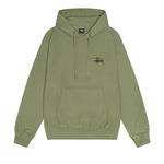 Толстовка Stussy Basic, окрашенная в пигмент, Артишок - фото
