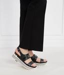 Кожаные сандалии макси чудо Liu Jo, черный - фото 2