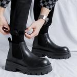 Ботинки Челси мужские черный Weishibangwei - фото 7