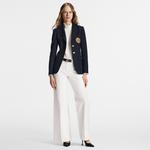 Шерстяной блейзер в стиле преппи Louis Vuitton, синий - фото 3