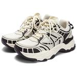Кроссовки JEEP SPIRIT Chunky Sneakers Women's Low-top, черный/бежевый - фото 9