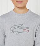 Лонгслив Lacoste Regular Fit, серый - фото 4