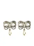 Серьги Bow Alessandra Rich, серебяный - фото 2