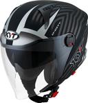 Шлем KYT d-city lucent jet, Black Matt/Silver - фото