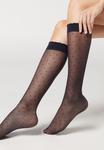Гольфы PATTERNED Calzedonia, синий - фото