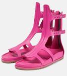 Резиновые сандалии-гладиаторы Rick Owens, Hot Pink - фото 5