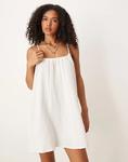 Мини-платье JDY из марли белого цвета - фото