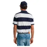 Поло с коротким рукавом Gant Block Stripe, синий - фото 2