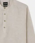 Мужская льняная рубашка Only & Sons, бежевый - фото 5