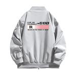 Dj.Spirit Куртка унисекс, Черный градиент (воротник-стойка) - фото