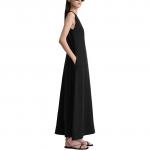 Платье миди shantung TOTEME, черный - фото 6