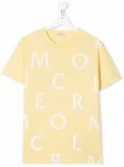 Футболка с логотипом Moncler Enfant, желтый - фото