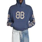 Толстовка унисекс синяя Balenciaga, синий - фото 3