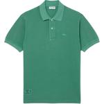 Поло с эффектом состаренности LACOSTE, зеленый - фото