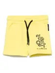 Шорты с вышитым логотипом John Richmond Junior, желтый - фото