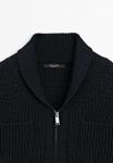 Кардиган Massimo Dutti ZIP-UP HIGH COLLAR, Dark Blue - фото 10