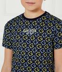 Футболка детская Guess с геометрическим узором, синий - фото 4